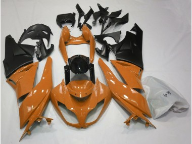 2009-2012 Orange Brillant & Noir ZX6R Carénage Moto