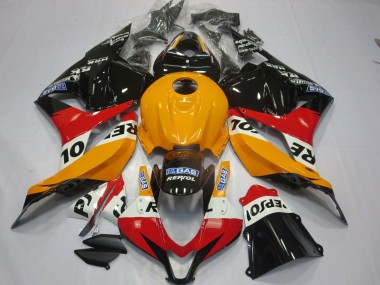 2009-2012 Orange Clair Repsol CBR600RR Carénage Moto