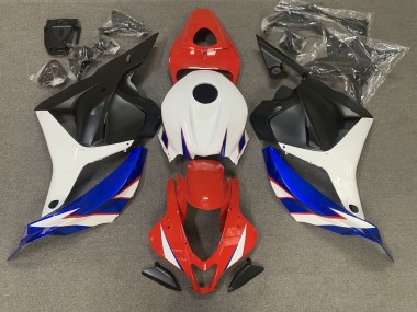 2009-2012 Rouge Brillant Bleu & Blanc CBR600RR Carénage Moto