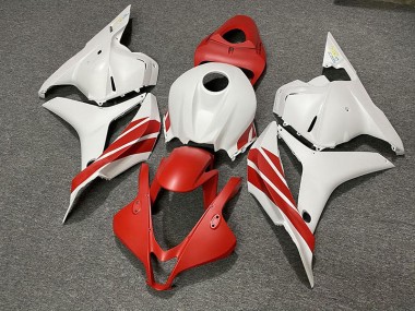 2009-2012 Rouge Mat / Blanc CBR600RR Carénage Moto