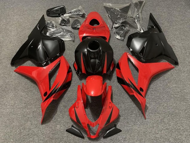 2009-2012 Rouge & Noir Mat CBR600RR Carénage Moto