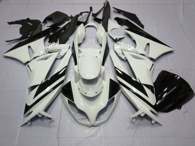 2009-2012 Spécial Blanc Noir ZX6R Carénage Moto