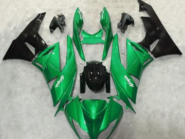 2009-2012 Vert Brillant Brillant ZX6R Carénage Moto