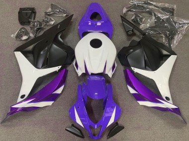 2009-2012 Violet Brillant Blanc & Violet CBR600RR Carénage Moto