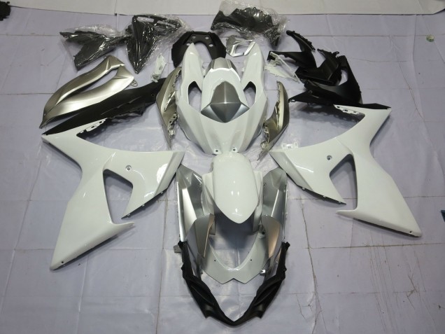 2009-2016 Argent & Blanc GSXR 1000 Carénage Moto