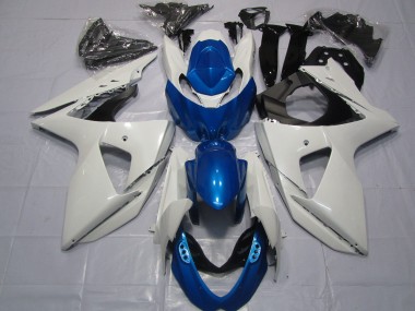 2009-2016 Blanc & Bleu GSXR 1000 Carénage Moto