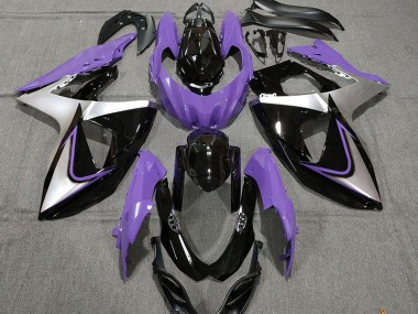 2009-2016 Violet Argent & Noir GSXR 1000 Carénage Moto