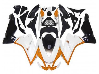 2010-2015 Blanc Brillant & Orange RSV4 1000 Carénage Moto