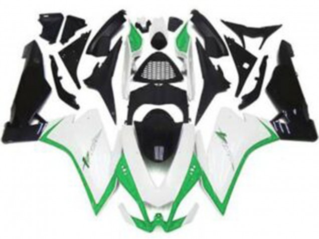 2010-2015 Blanc Brillant & Vert RSV4 1000 Carénage Moto