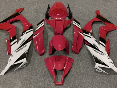 2011-2015 Rouge Brillant & Blanc ZX10R Carénage Moto