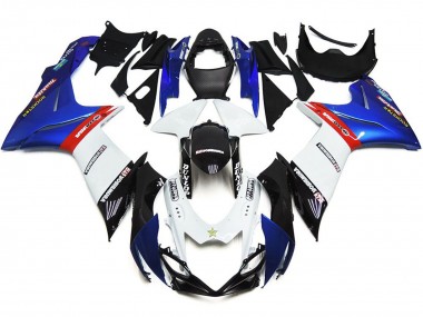 2011-2024 Logos Personnalisés Avec Bleu & Rouge GSXR 600-750 Carénage Moto