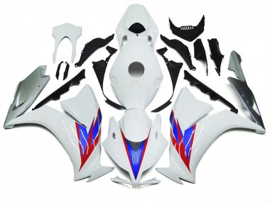 2012-2016 Blanc Brillant & Argent CBR1000RR Carénage Moto