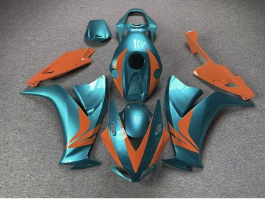 2012-2016 Cyan Brillant & Orange CBR1000RR Carénage Moto