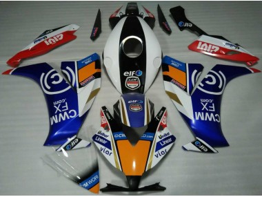 2012-2016 Elf Bleu & Orange CBR1000RR Carénage Moto