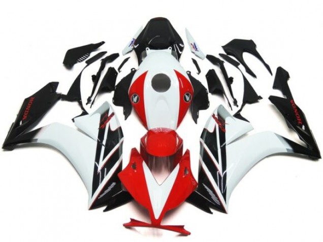 2012-2016 Noir & Rouge / Blanc Brillant CBR1000RR Carénage Moto