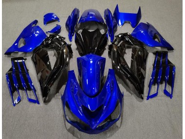 2012-2021 Bleu Brillant & Noir ZX14R Carénage Moto