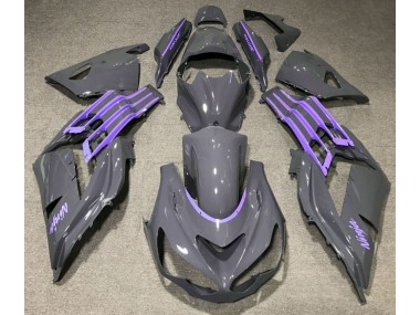 2012-2021 Nardo Gris & Violet ZX14R Carénage Moto