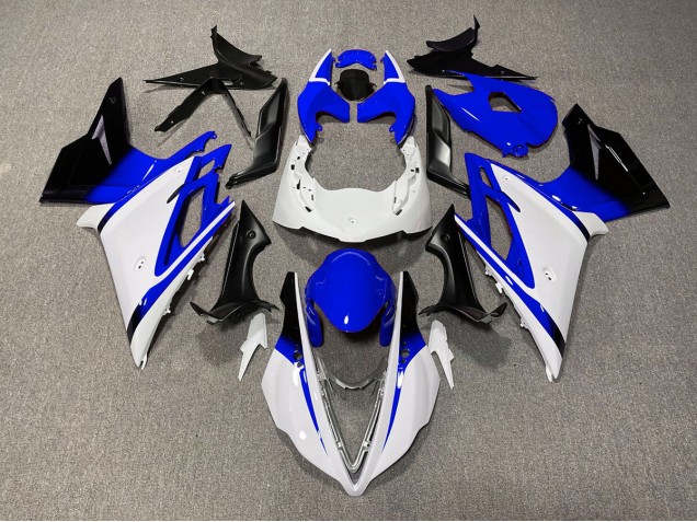 2013-2016 Blanc Brillant & Bleu Daytona 675 Carénage Moto