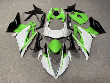 2013-2016 Blanc Brillant & Vert Daytona 675 Carénage Moto