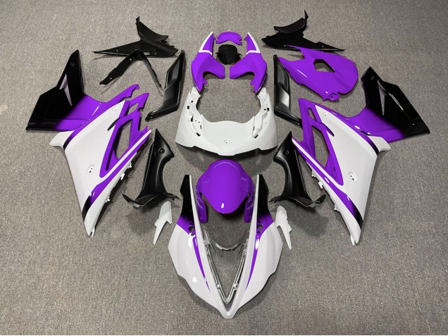 2013-2016 Blanc Brillant & Violet Daytona 675 Carénage Moto