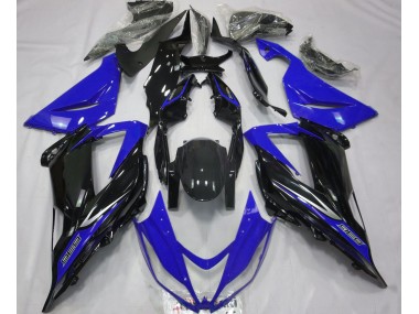 2013-2018 Noir & Bleu ZX6R Carénage Moto