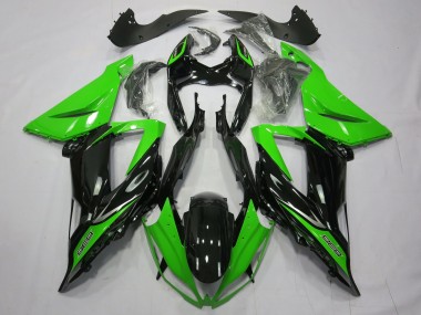 2013-2018 Noir Brillant Uni Vert ZX6R Carénage Moto