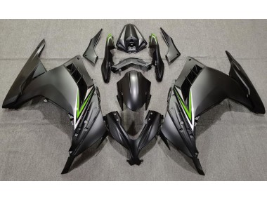 2013-2018 Noir Mat & Vert Ninja 300 Carénage Moto