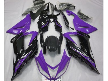 2013-2018 Noir & Violet ZX6R Carénage Moto