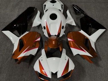 2013-2023 Orange Brillant Blanc & Rouge CBR600RR Carénage Moto