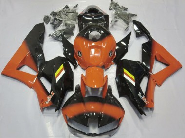 2013-2023 Orange Brillant & Fondu Noir CBR600RR Carénage Moto