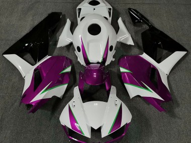 2013-2023 Rose Brillant Blanc & Vert CBR600RR Carénage Moto