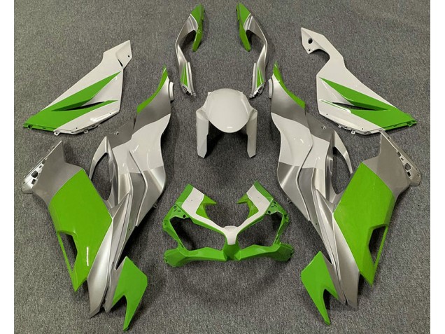 2019-2023 Vert Blanc & Argent ZX6R Carénage Moto